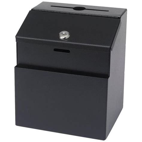 safco steel suggestion box black|safco suggestion boxes.